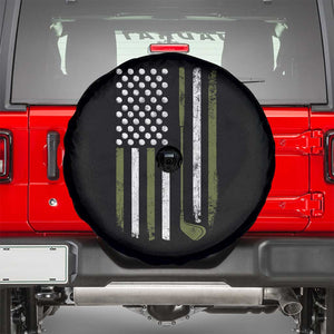 Retro American Flag Golf Spare Tire Cover Golfer Funny Golf Club Golfing TS10 Black Print Your Wear