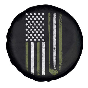 Retro American Flag Golf Spare Tire Cover Golfer Funny Golf Club Golfing TS10 Print Your Wear