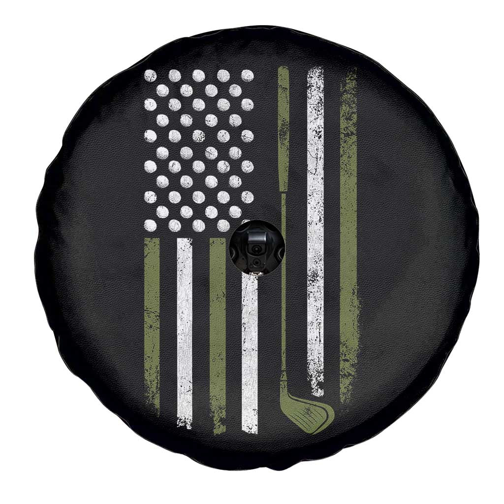 Retro American Flag Golf Spare Tire Cover Golfer Funny Golf Club Golfing TS10 Print Your Wear