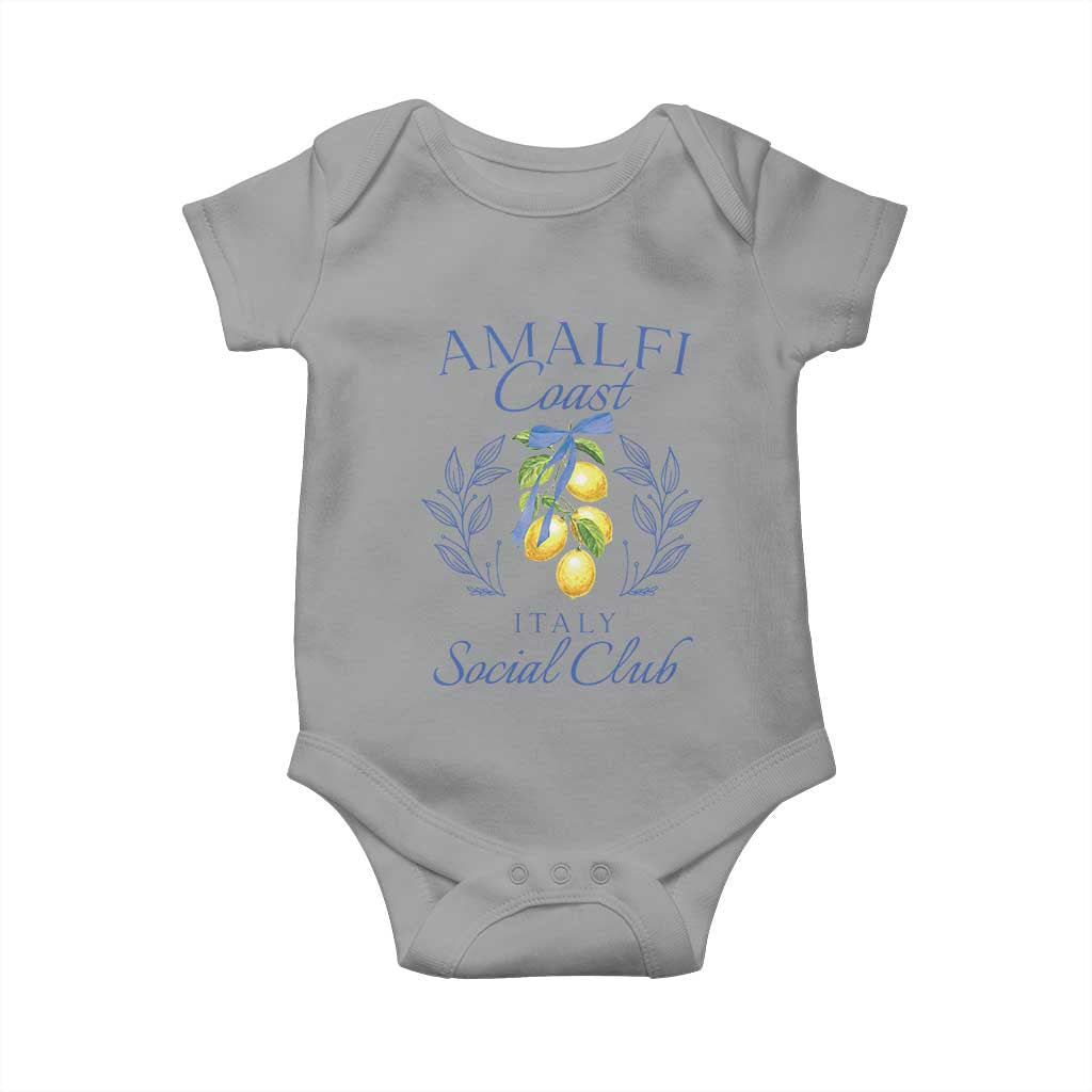 Amalfi Coast Baby Onesie Sorrento Italy Vacation Gift TS10 Sport Gray Print Your Wear