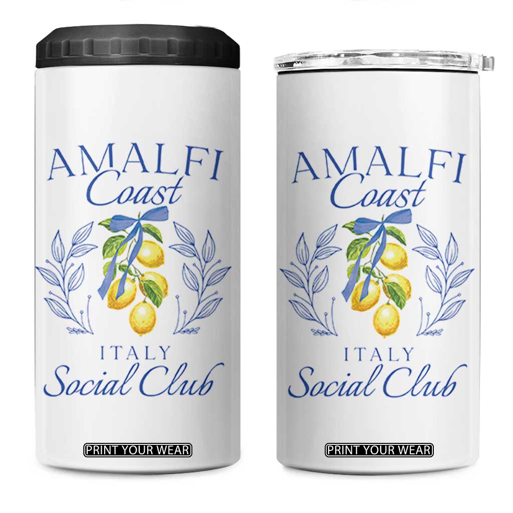 Amalfi Coast 4 in 1 Can Cooler Tumbler Sorrento Italy Vacation Gift TS10 One Size: 16 oz White Print Your Wear