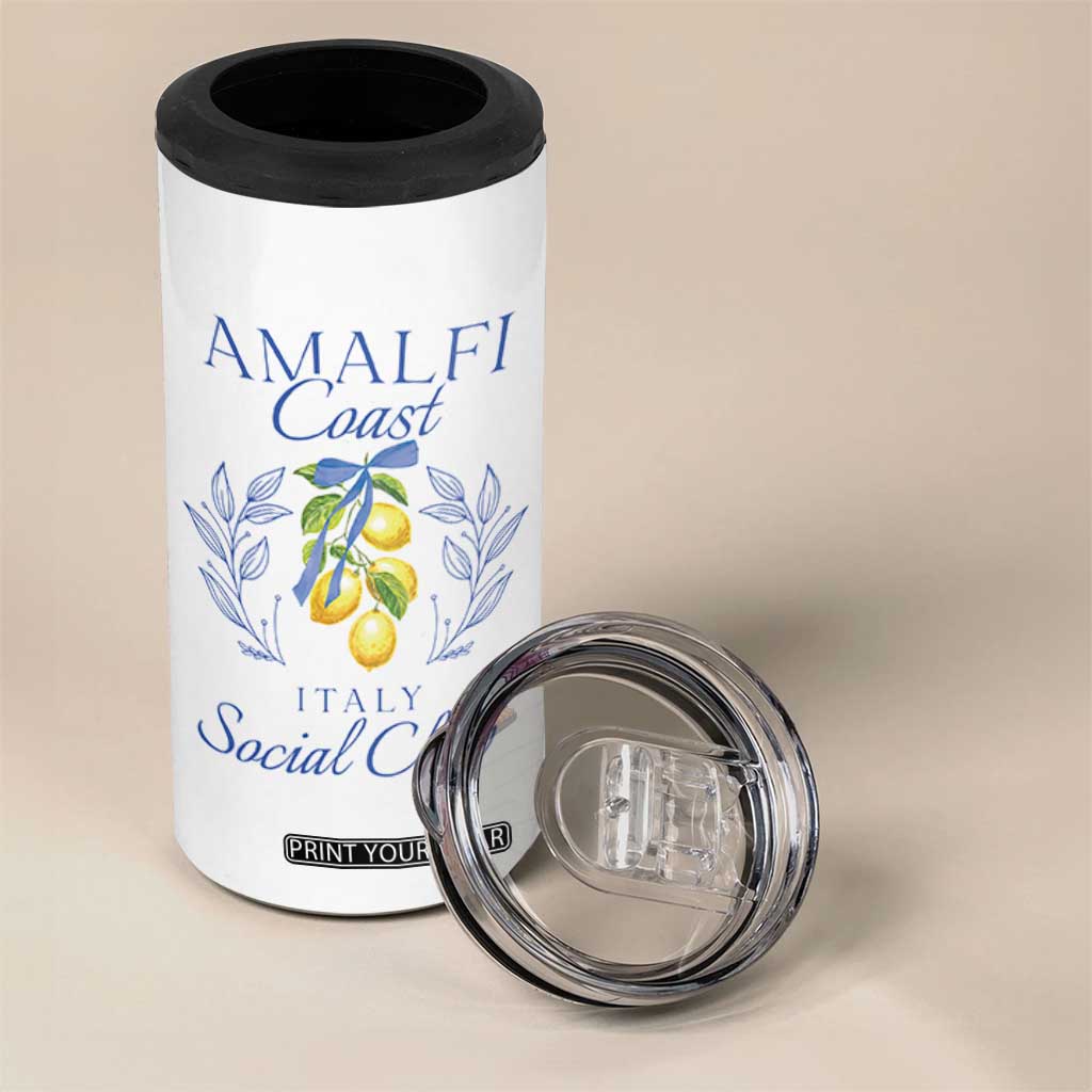 Amalfi Coast 4 in 1 Can Cooler Tumbler Sorrento Italy Vacation Gift TS10 Print Your Wear