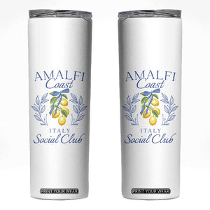 Amalfi Coast Skinny Tumbler Sorrento Italy Vacation Gift TS10 White Print Your Wear