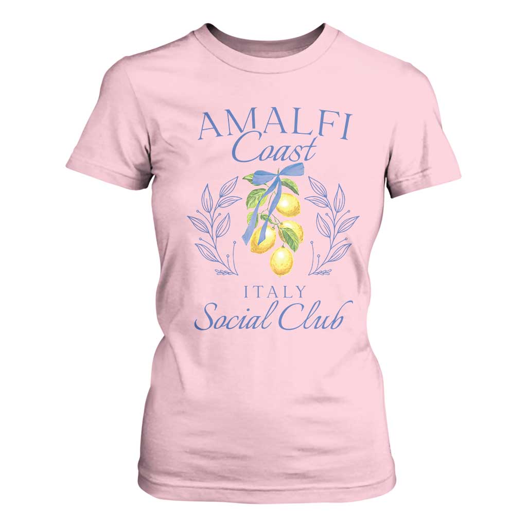 Amalfi Coast T Shirt For Women Sorrento Italy Vacation Gift TS10 Light Pink Print Your Wear