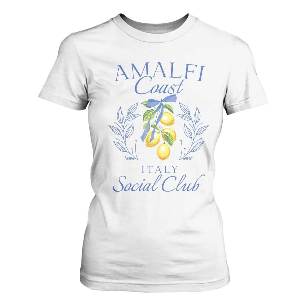 Amalfi Coast T Shirt For Women Sorrento Italy Vacation Gift TS10 White Print Your Wear