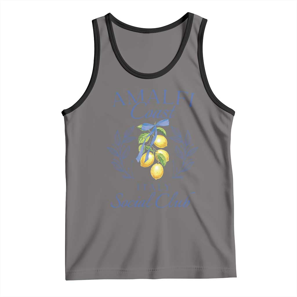 Amalfi Coast Tank Top Sorrento Italy Vacation Gift TS10 Deep Heather Black Print Your Wear