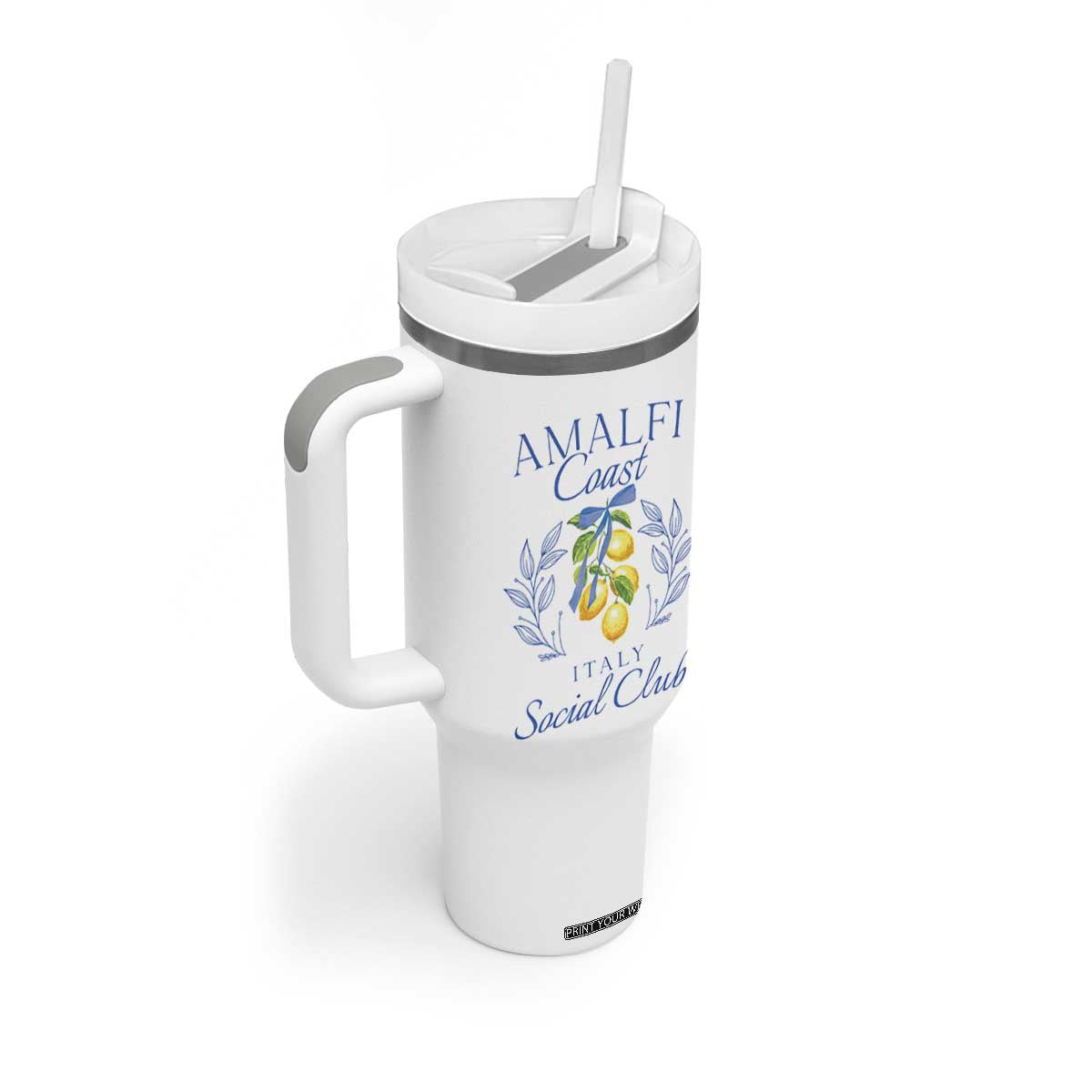Amalfi Coast Tumbler With Handle Sorrento Italy Vacation Gift TS10 Print Your Wear