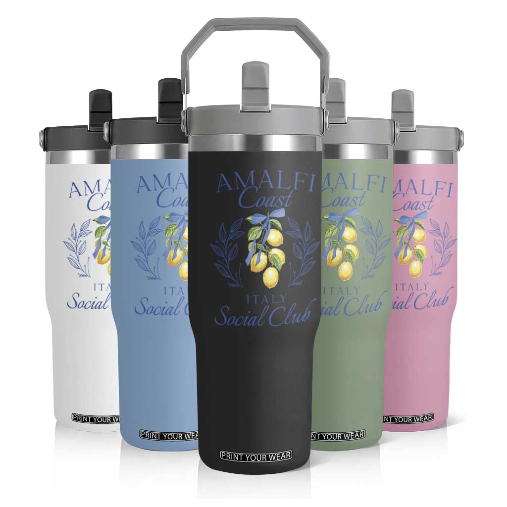 Amalfi Coast Flip Straw Tumbler Sorrento Italy Vacation Gift TS10 Print Your Wear