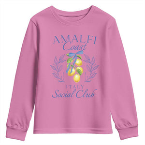Amalfi Coast Youth Sweatshirt Sorrento Italy Vacation Gift TS10 Azalea Print Your Wear