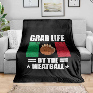 Funny Meatball Throw Blanket Italian Food Italy Flag TS10 Print Your Wear
