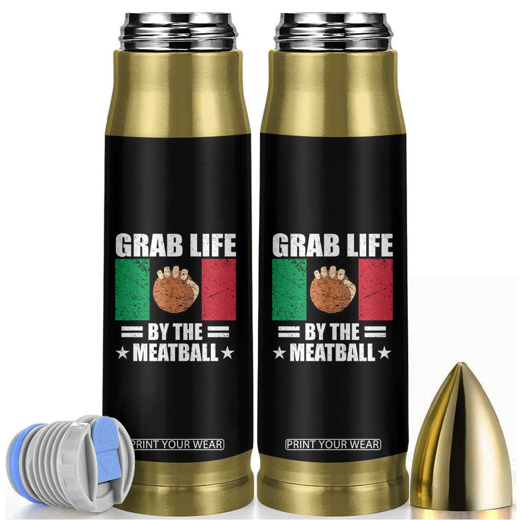 Funny Meatball Bullet Tumbler Italian Food Italy Flag TS10 Black Print Your Wear