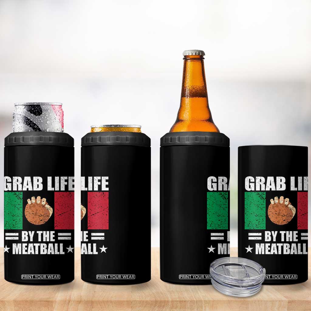 Funny Meatball 4 in 1 Can Cooler Tumbler Italian Food Italy Flag TS10 Print Your Wear