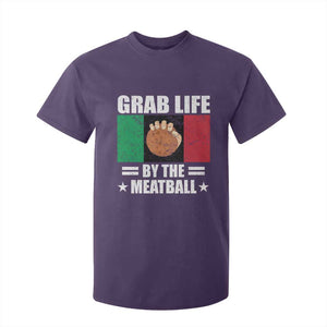 Funny Meatball T Shirt For Kid Italian Food Italy Flag TS10 Purple Print Your Wear