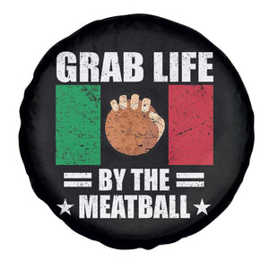 Funny Meatball Spare Tire Cover Italian Food Italy Flag TS10 Print Your Wear