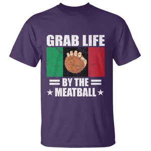 Funny Meatball T Shirt Italian Food Italy Flag TS10 Purple Print Your Wear