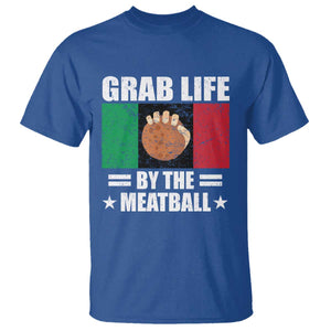 Funny Meatball T Shirt Italian Food Italy Flag TS10 Royal Blue Print Your Wear