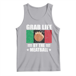 Funny Meatball Tank Top Italian Food Italy Flag TS10 Athletic Heather Print Your Wear