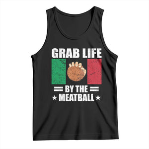 Funny Meatball Tank Top Italian Food Italy Flag TS10 Black Print Your Wear