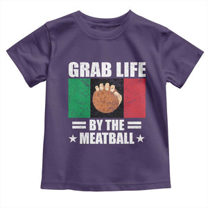 Funny Meatball Toddler T Shirt Italian Food Italy Flag TS10 Purple Print Your Wear