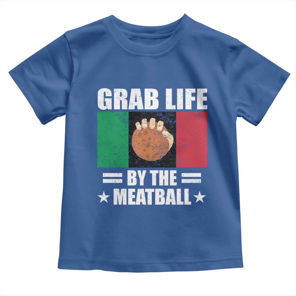 Funny Meatball Toddler T Shirt Italian Food Italy Flag TS10 Royal Blue Print Your Wear