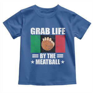 Funny Meatball Toddler T Shirt Italian Food Italy Flag TS10 Royal Blue Print Your Wear