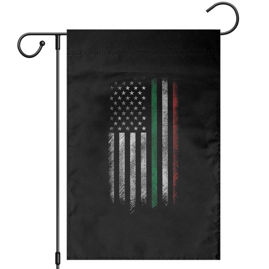 Italian American Flag Garden Flag Retro Italy Flag Italian Family TS10 Black Print Your Wear
