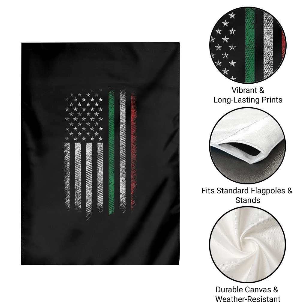 Italian American Flag Garden Flag Retro Italy Flag Italian Family TS10 Print Your Wear