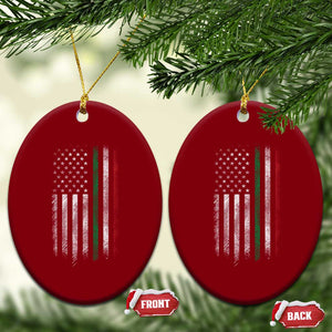 Italian American Flag Ceramic Ornament Retro Italy Flag Italian Family TS10 Print Your Wear