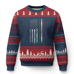 Italian American Flag Ugly Christmas Sweater Retro Italy Flag Italian Family TS10 Navy Red Print Your Wear
