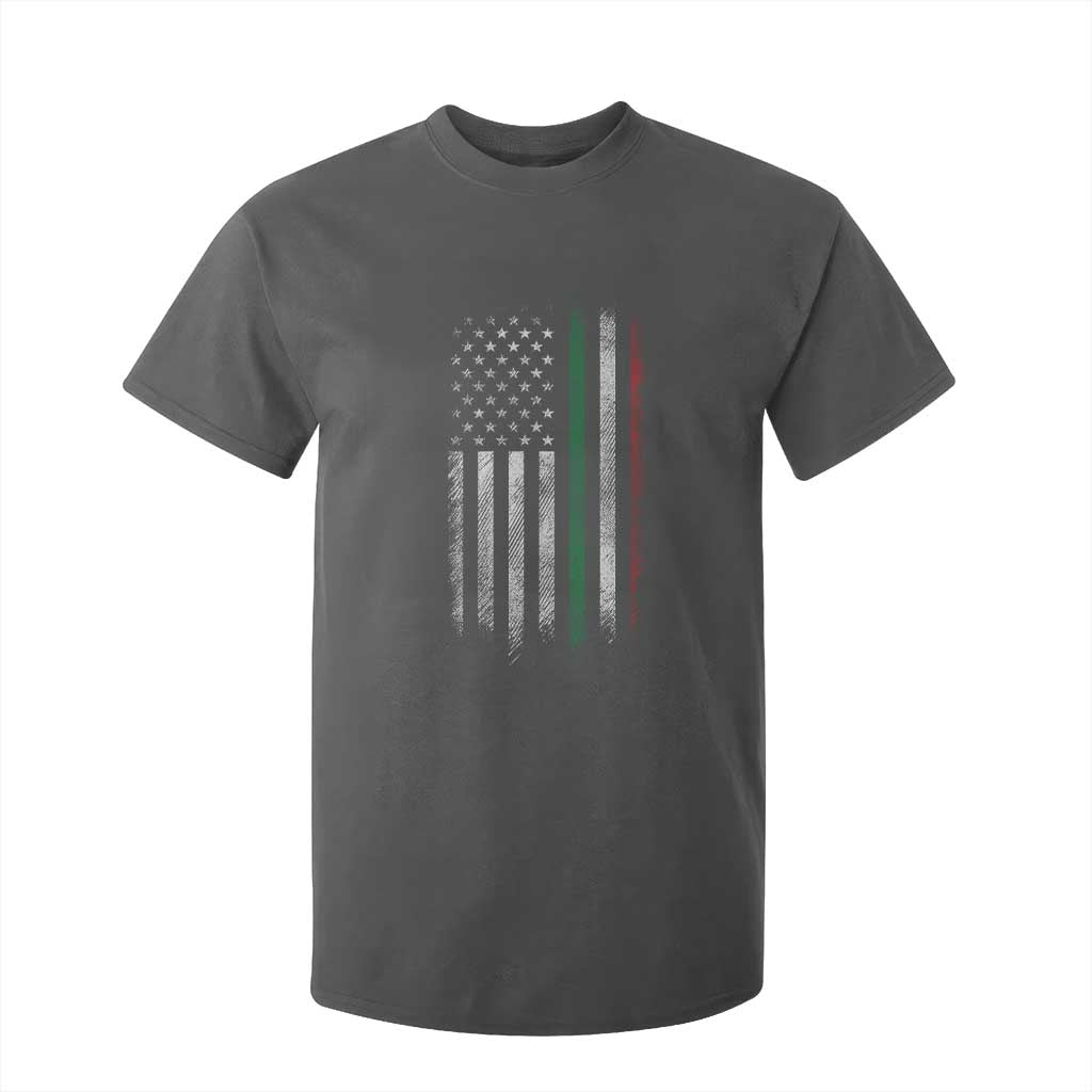 Italian American Flag T Shirt For Kid Retro Italy Flag Italian Family TS10 Dark Heather Print Your Wear