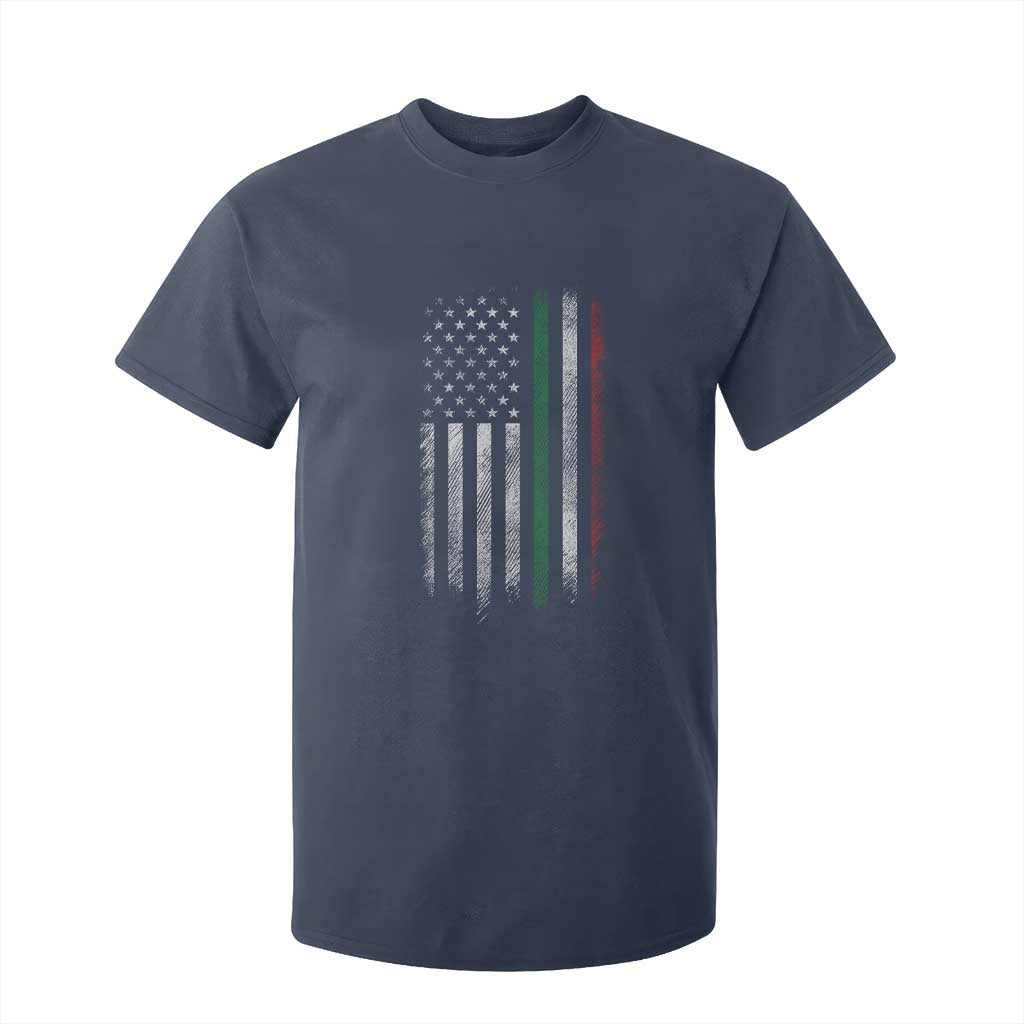Italian American Flag T Shirt For Kid Retro Italy Flag Italian Family TS10 Navy Print Your Wear