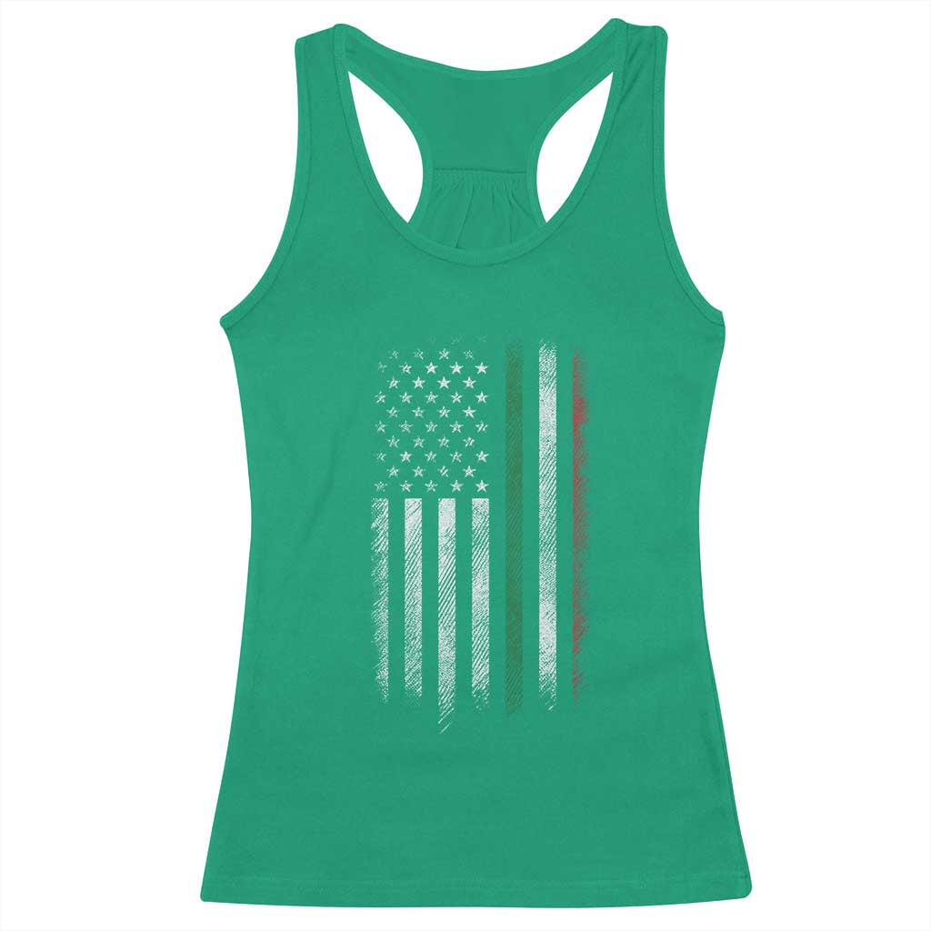 Italian American Flag Racerback Tank Top Retro Italy Flag Italian Family TS10 Irish Green Print Your Wear