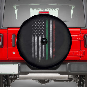 Italian American Flag Spare Tire Cover Retro Italy Flag Italian Family TS10 Black Print Your Wear