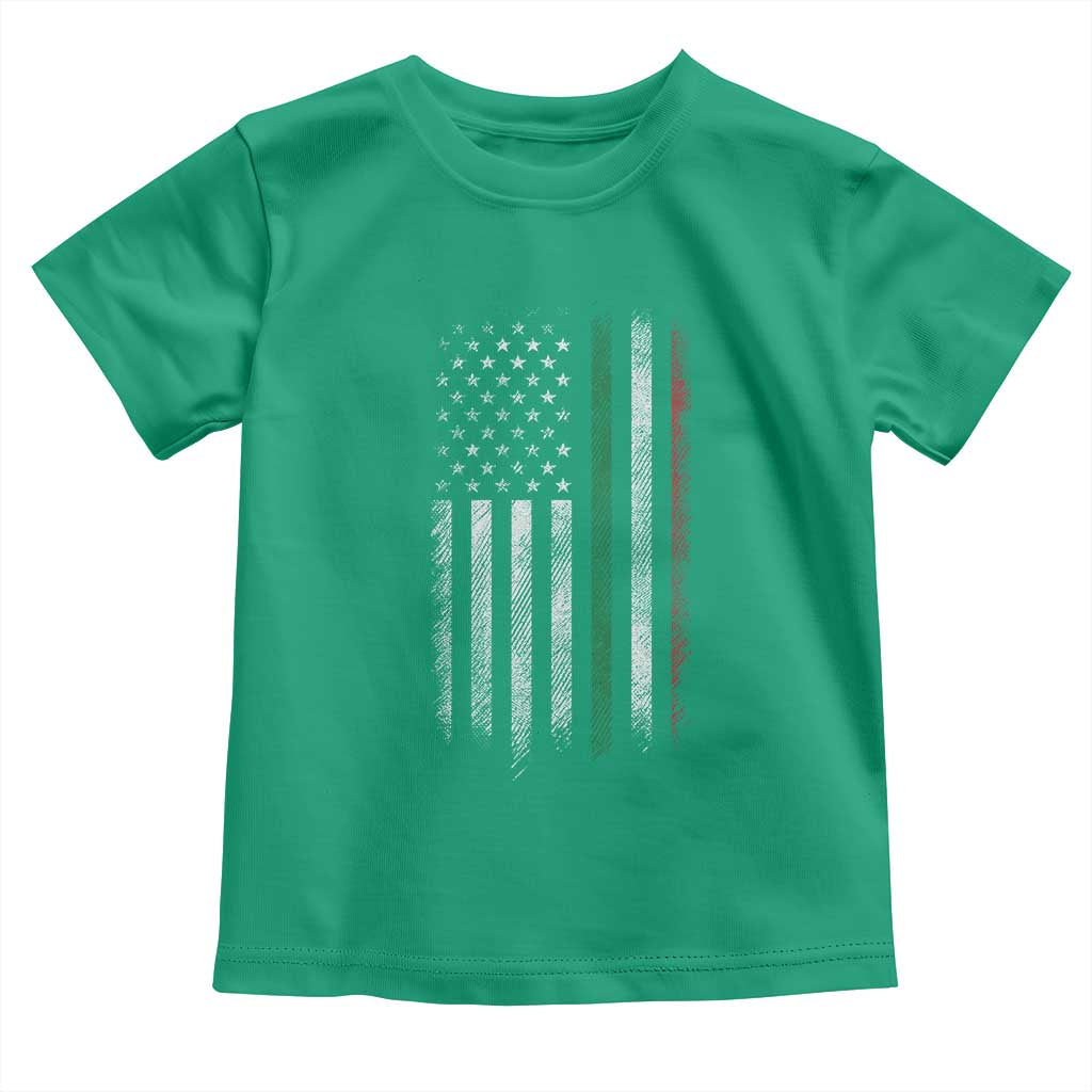 Italian American Flag Toddler T Shirt Retro Italy Flag Italian Family TS10 Irish Green Print Your Wear