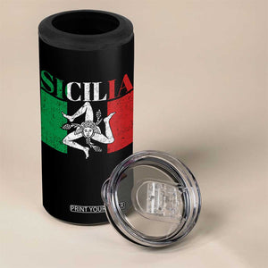 Italian Flag 4 in 1 Can Cooler Tumbler Pisa Tower Colosseum Classic Scooter Retro TS10 Print Your Wear