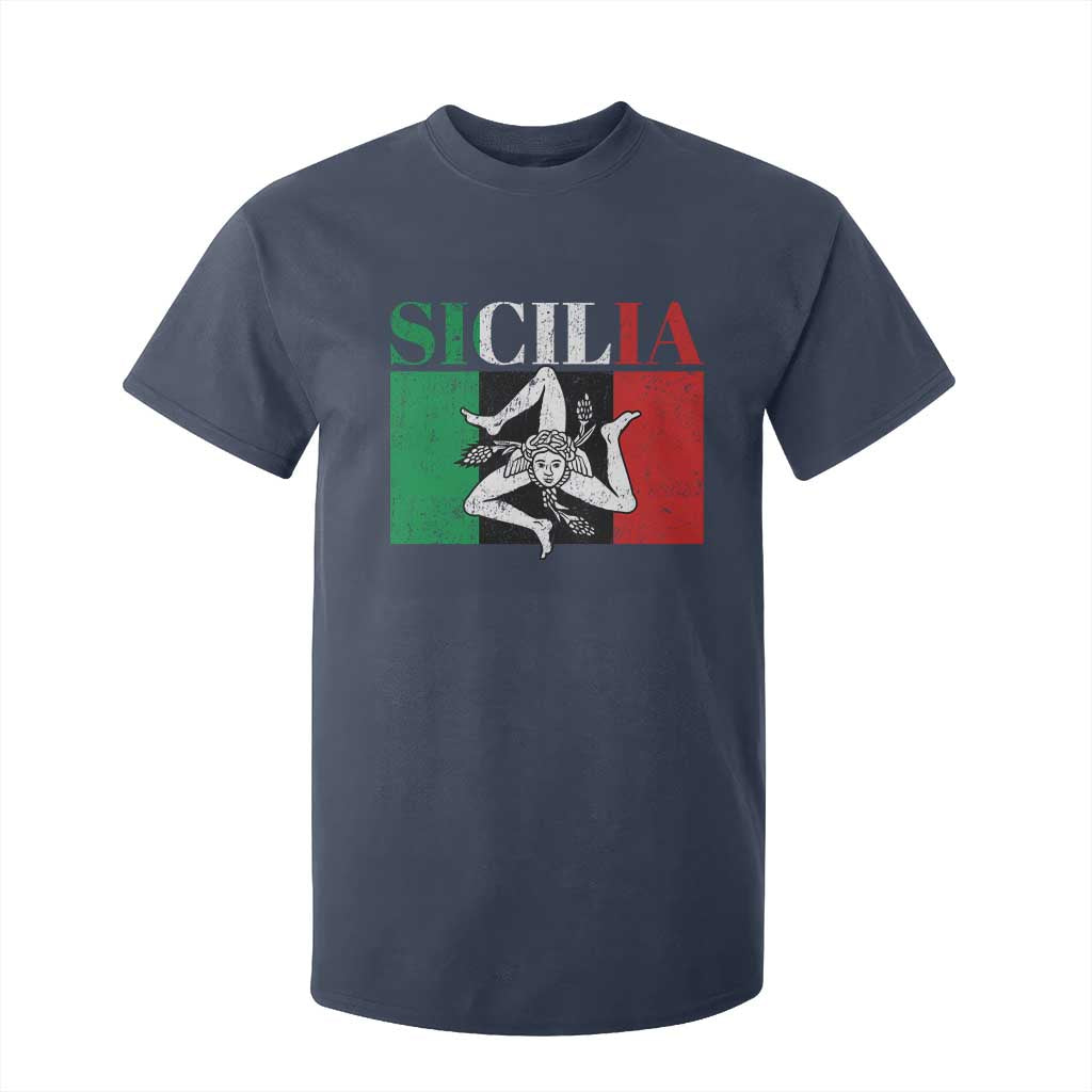 Italian Flag T Shirt For Kid Pisa Tower Colosseum Classic Scooter Retro TS10 Navy Print Your Wear