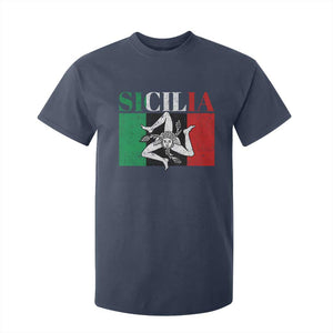 Italian Flag T Shirt For Kid Pisa Tower Colosseum Classic Scooter Retro TS10 Navy Print Your Wear