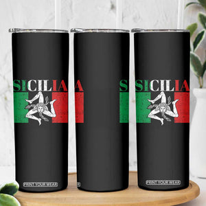 Italian Flag Skinny Tumbler Pisa Tower Colosseum Classic Scooter Retro TS10 Print Your Wear