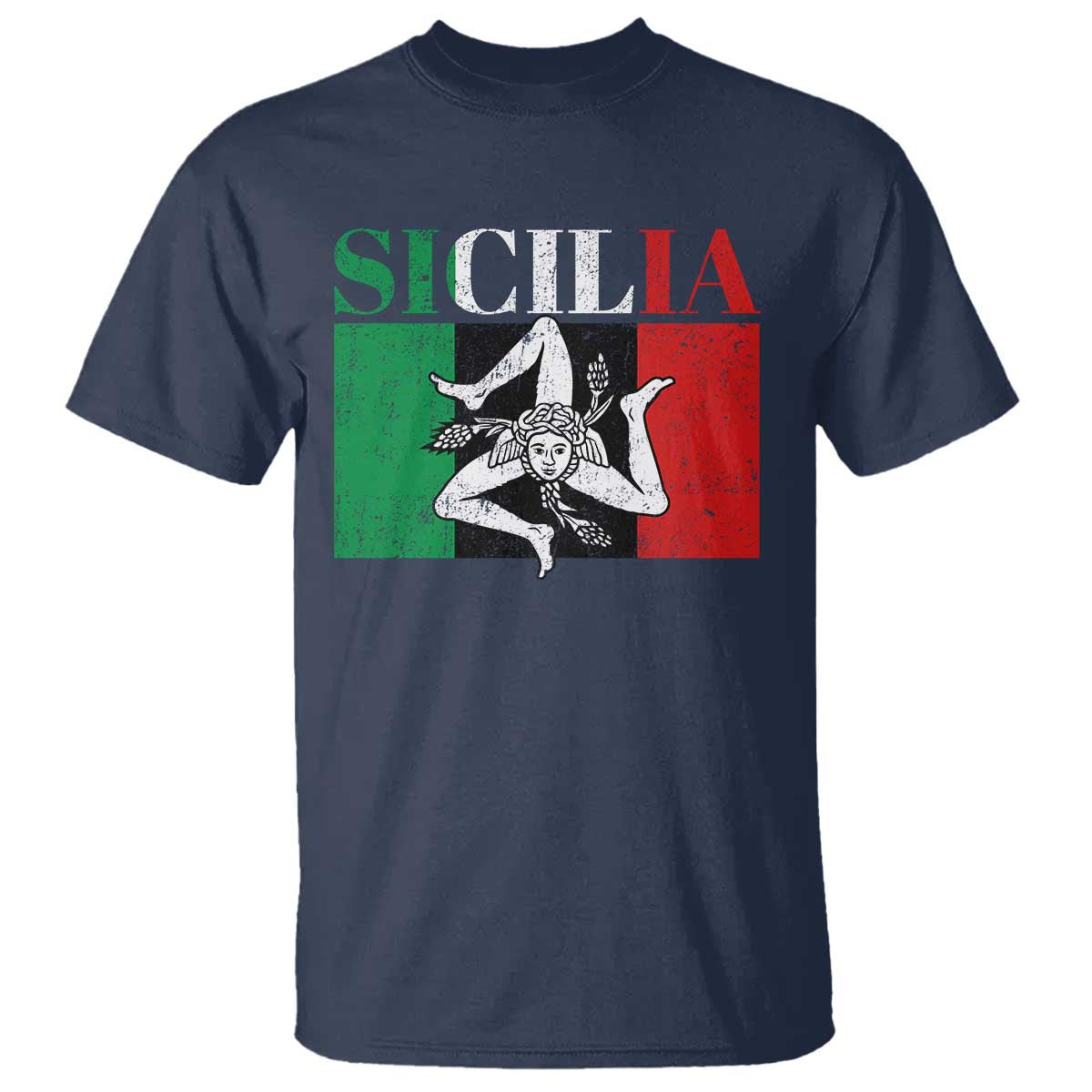 Italian Flag T Shirt Pisa Tower Colosseum Classic Scooter Retro TS10 Navy Print Your Wear