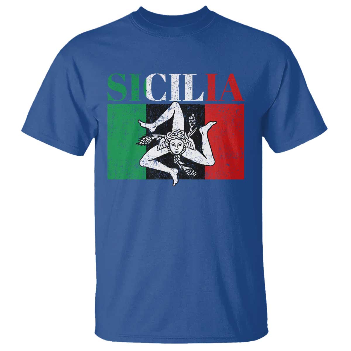 Italian Flag T Shirt Pisa Tower Colosseum Classic Scooter Retro TS10 Royal Blue Print Your Wear