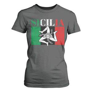 Italian Flag T Shirt For Women Pisa Tower Colosseum Classic Scooter Retro TS10 Dark Heather Print Your Wear