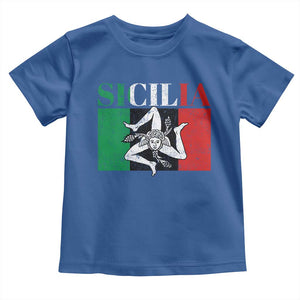 Italian Flag Toddler T Shirt Pisa Tower Colosseum Classic Scooter Retro TS10 Royal Blue Print Your Wear