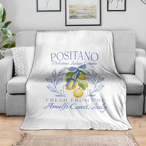 Positano Italy Throw Blanket Amalfi Coast Italian Lemons Town Italy Vacation TS10 Print Your Wear