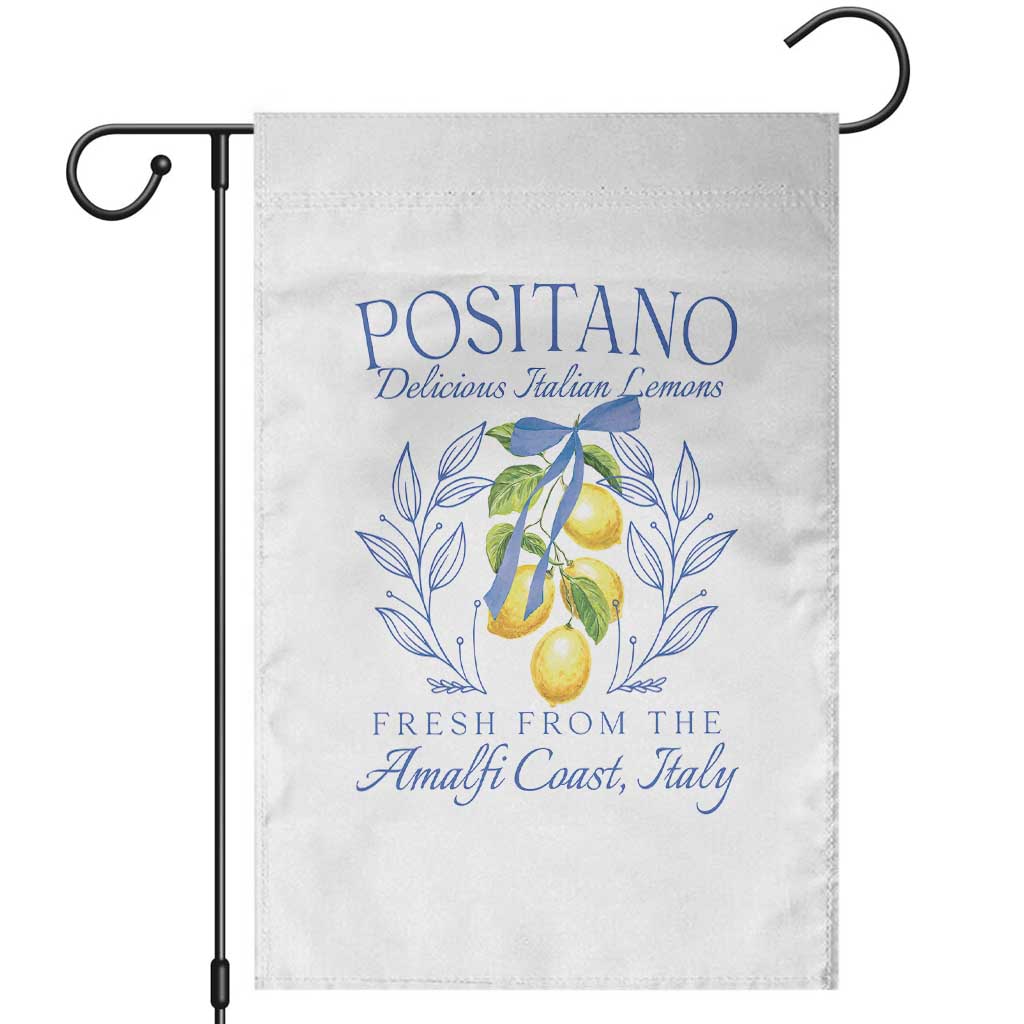 Positano Italy Garden Flag Amalfi Coast Italian Lemons Town Italy Vacation TS10 White Print Your Wear