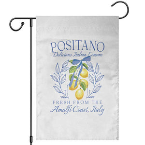 Positano Italy Garden Flag Amalfi Coast Italian Lemons Town Italy Vacation TS10 White Print Your Wear