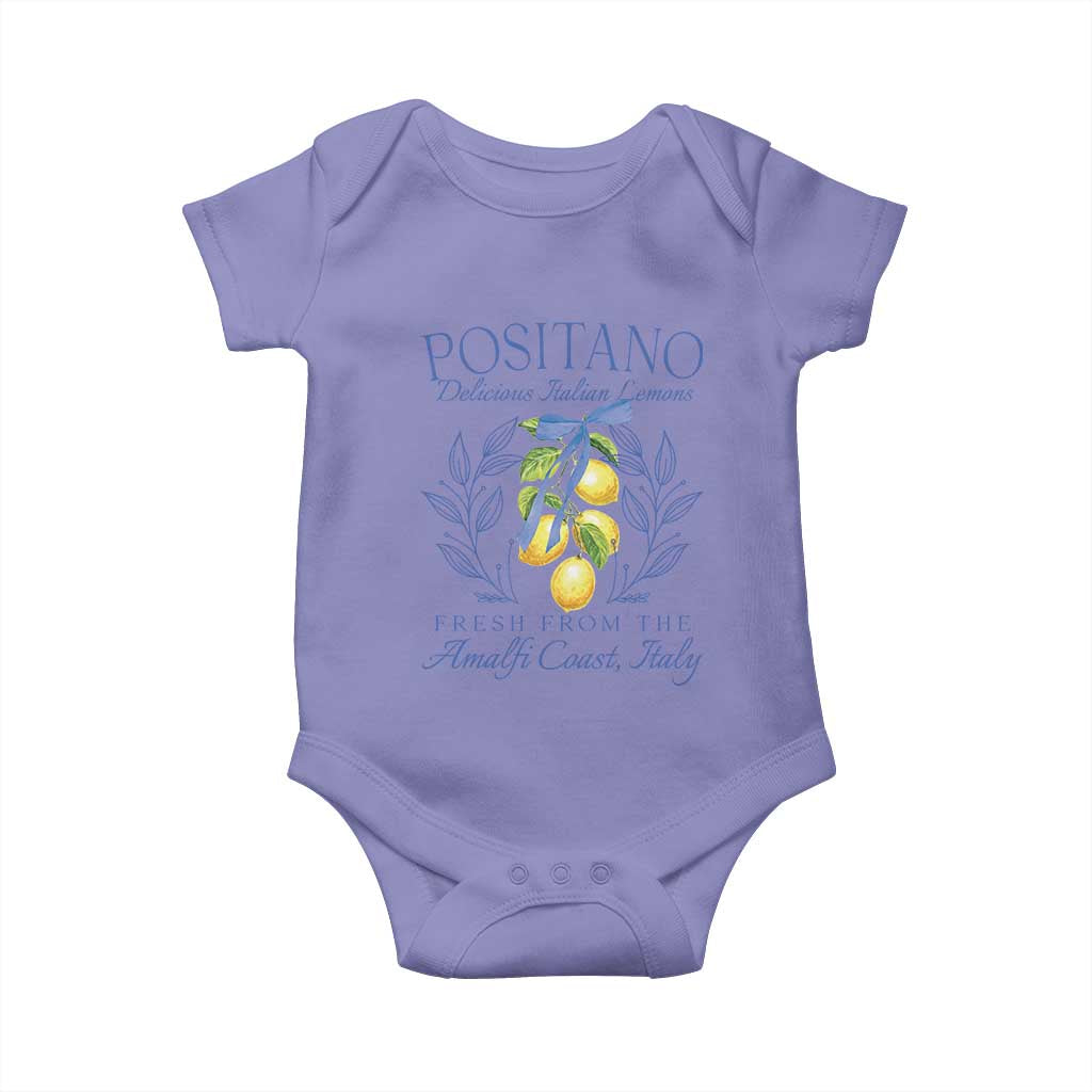 Positano Italy Baby Onesie Amalfi Coast Italian Lemons Town Italy Vacation TS10 Violet Print Your Wear
