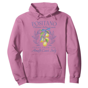 Positano Italy Hoodie Amalfi Coast Italian Lemons Town Italy Vacation TS10 Azalea Print Your Wear