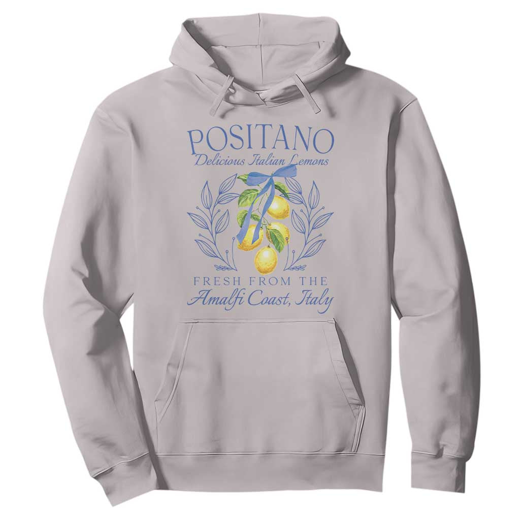 Positano Italy Hoodie Amalfi Coast Italian Lemons Town Italy Vacation TS10 Ice Gray Print Your Wear