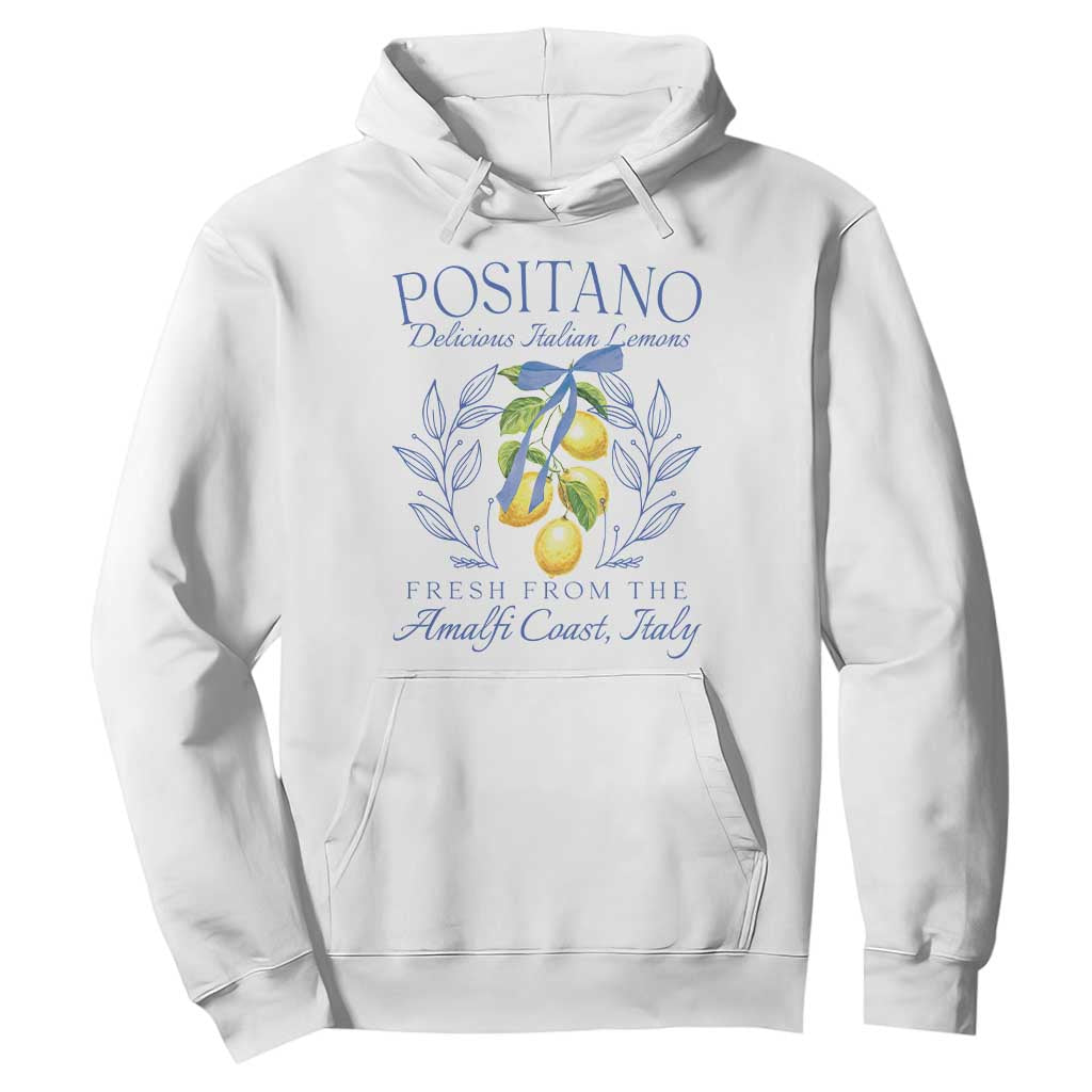 Positano Italy Hoodie Amalfi Coast Italian Lemons Town Italy Vacation TS10 White Print Your Wear