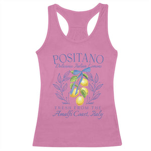 Positano Italy Racerback Tank Top Amalfi Coast Italian Lemons Town Italy Vacation TS10 Azalea Print Your Wear